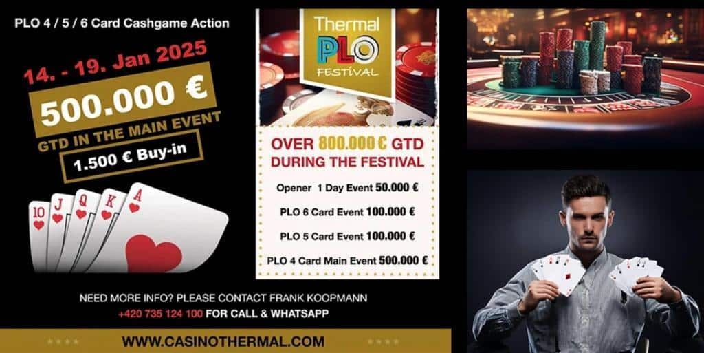 Freddie Anthony Bogie Wins the Thermal PLO Festival Halfdozen Event for €29K