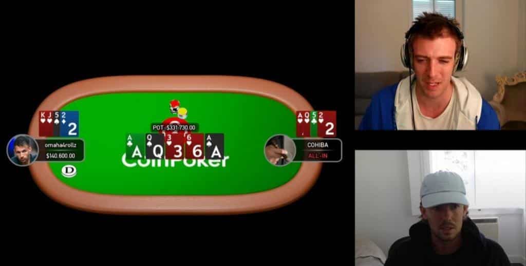 High Stakes Battle on CoinPoker