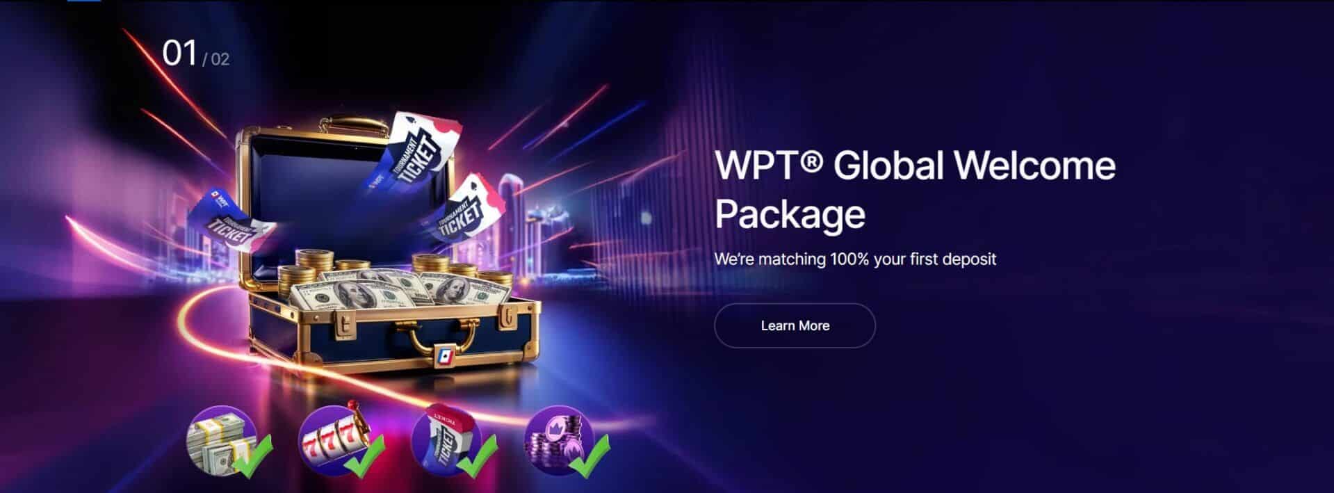 wpt global welcome bonus