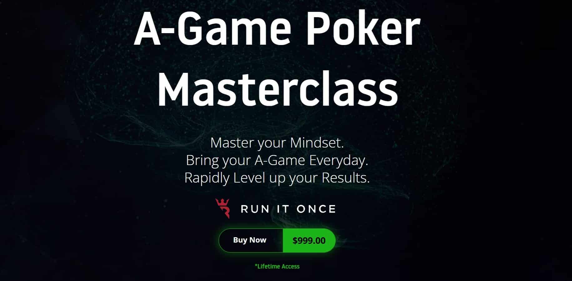 runitonce poker mindset