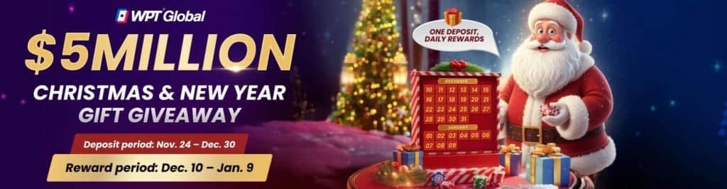 WPT Global Christmas and New Year Gift Giveaway